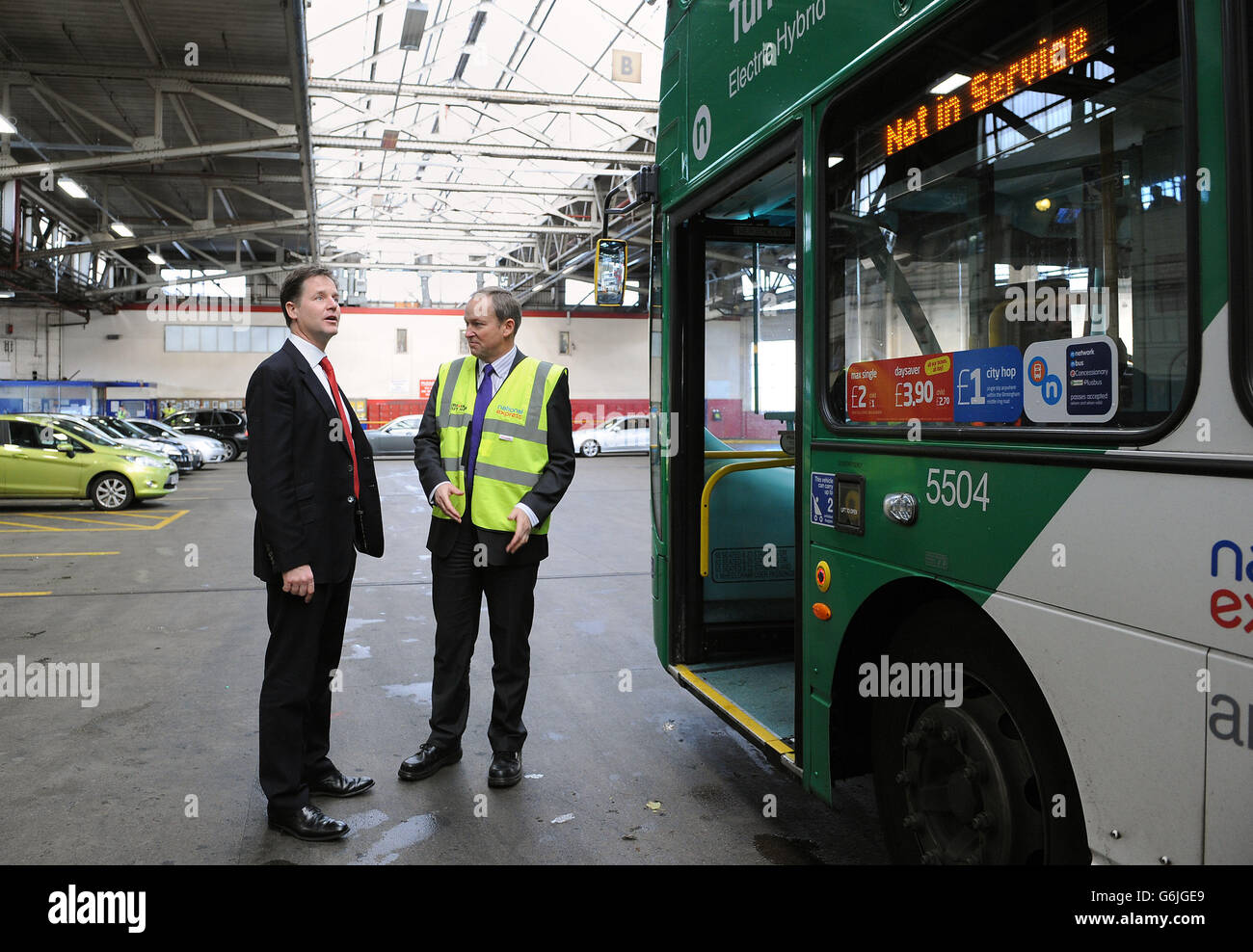 Nick Clegg in Birmingham Stock Photo - Alamy