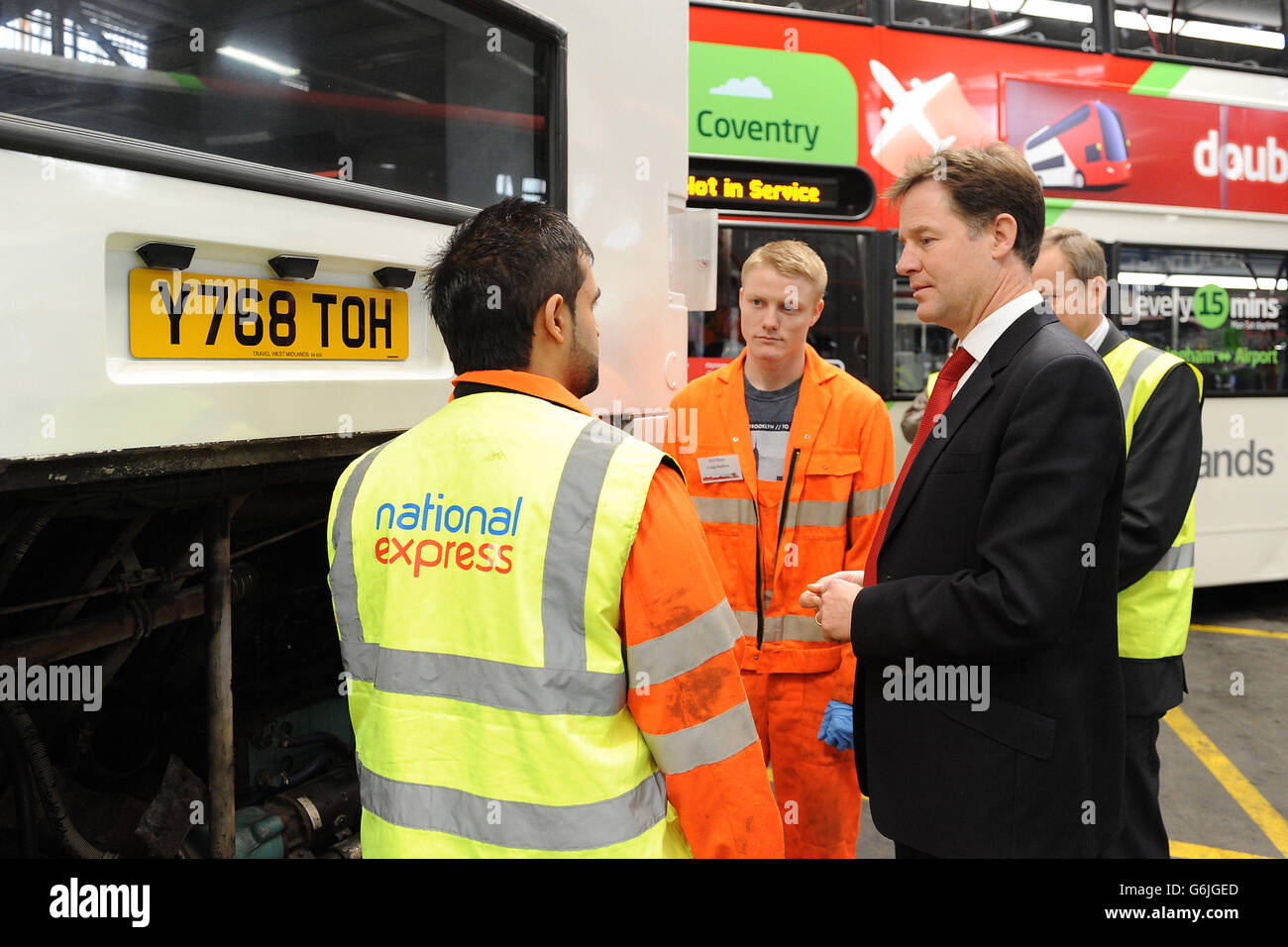 Nick Clegg in Birmingham Stock Photo - Alamy