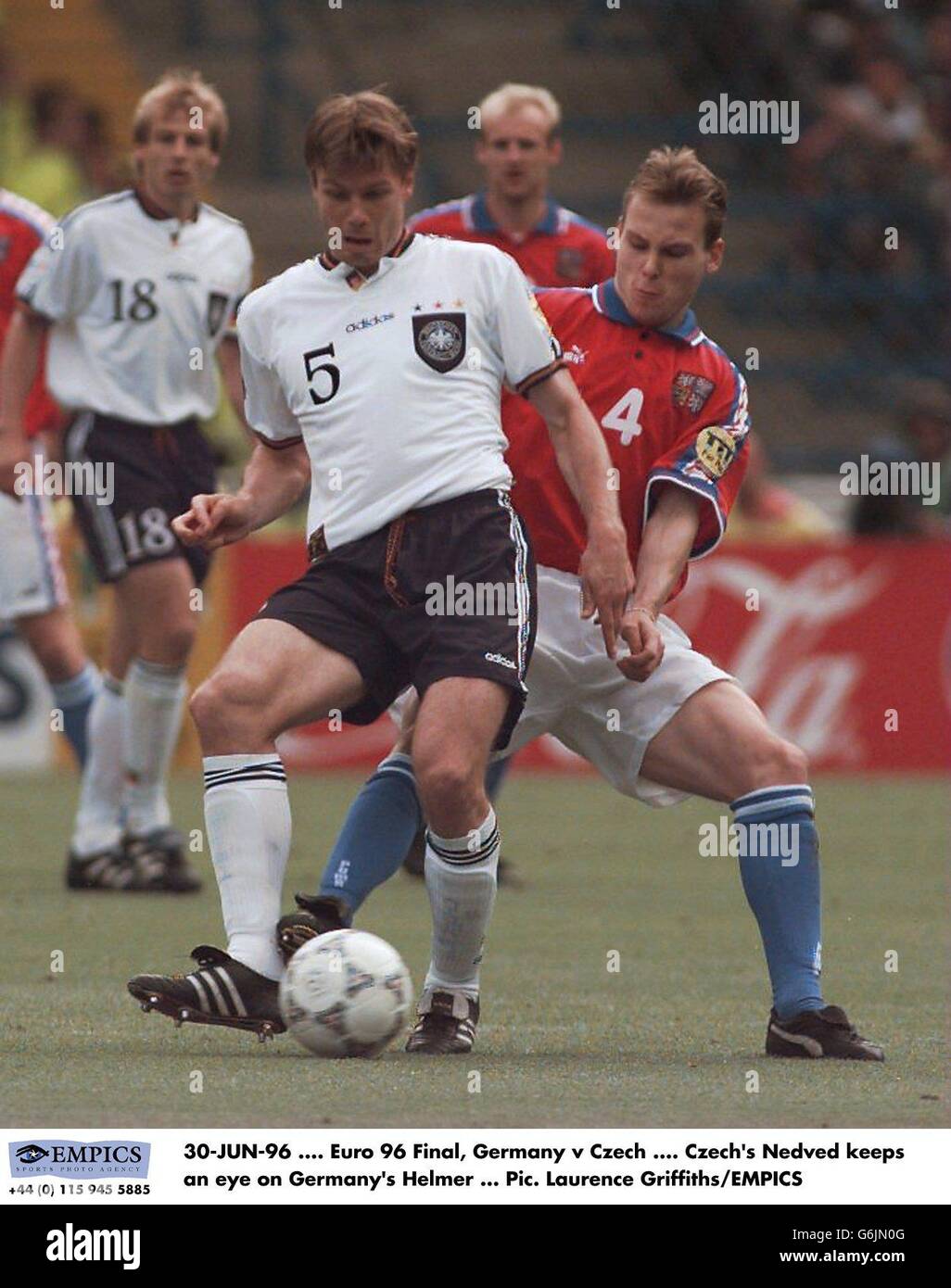 Euro 96 Final Germany v Czech Republic Stock Photo Alamy