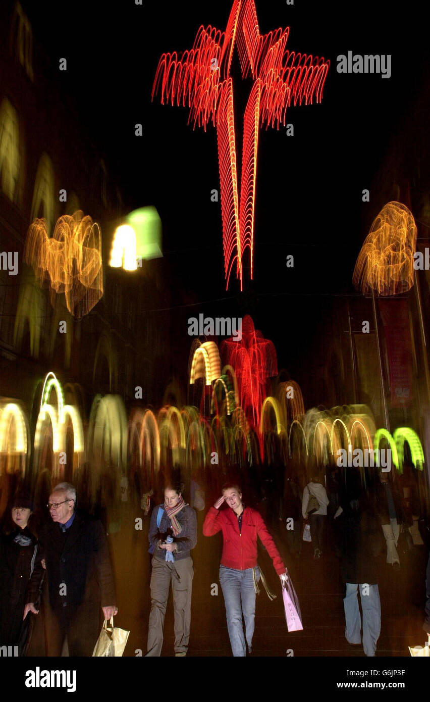 Dublin Christmas lights Stock Photo Alamy