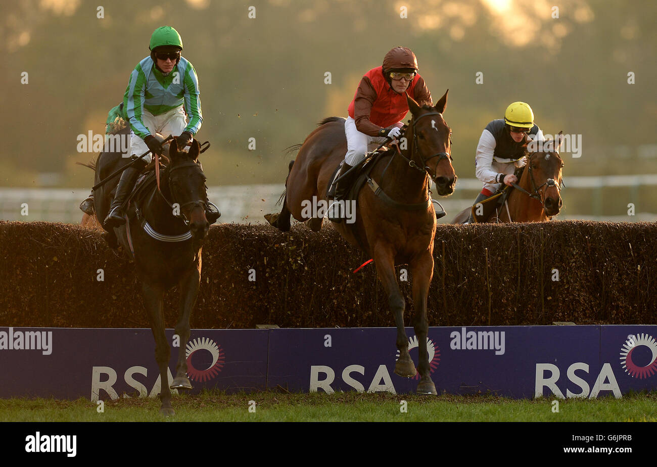 Horse Racing Lingfield Park Stock Photo Alamy