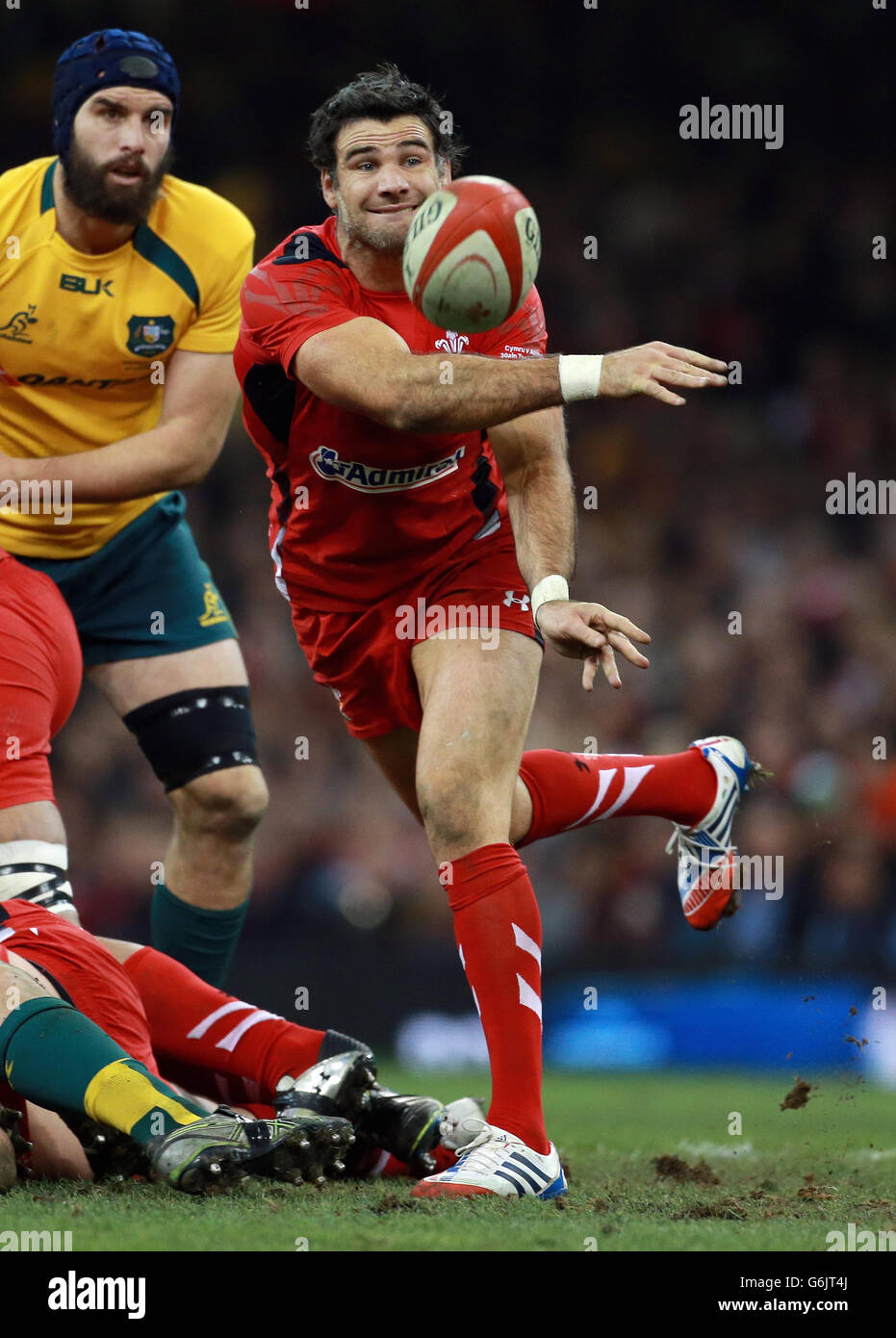 Wales Mike Phillips during the Dove Men Series at the Millennium Stadium, Cardiff. Stock Photo