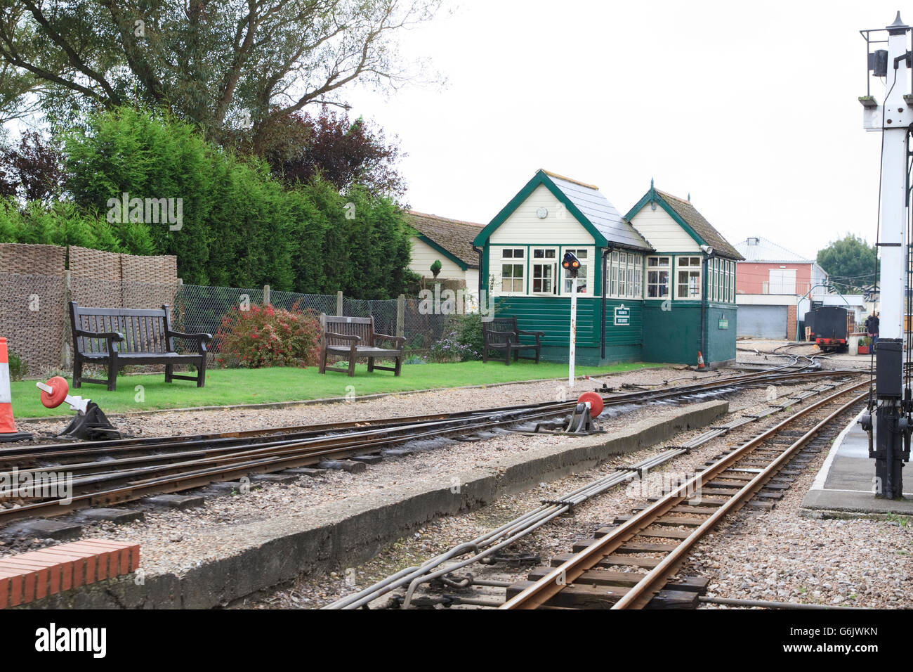 Approach to New Romney Station on the Romney, Hythe and Dymchurch