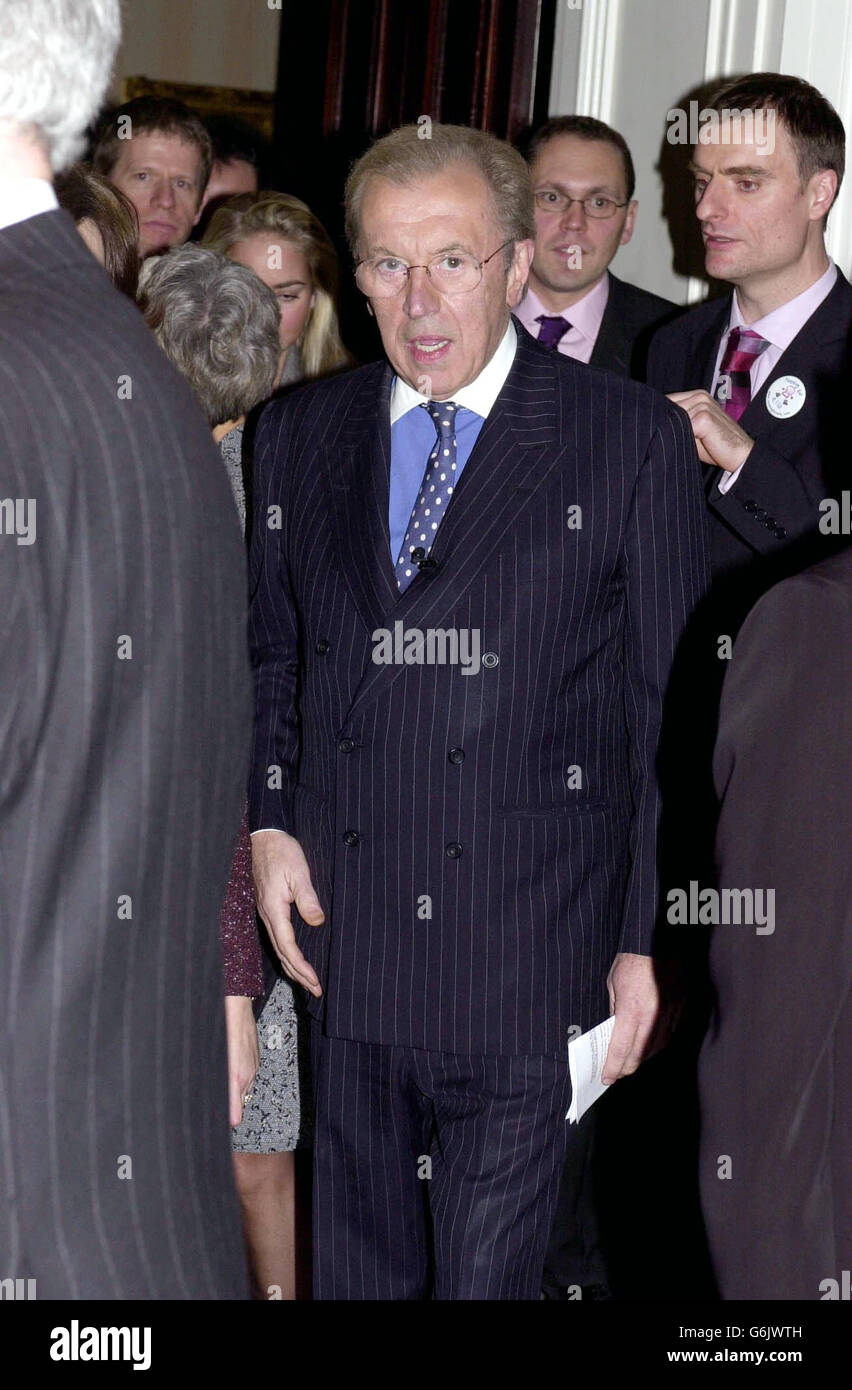 Sir David Frost arrives for a reception in central London which he is ...