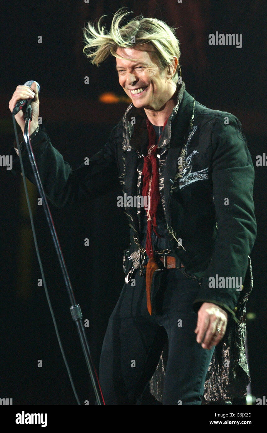 David Bowie The Reality Tour Stock Photo Alamy