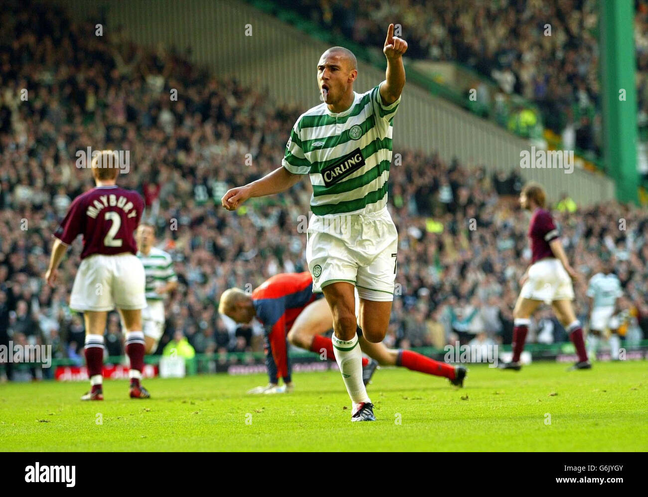 Celtic v Hearts Stock Photo