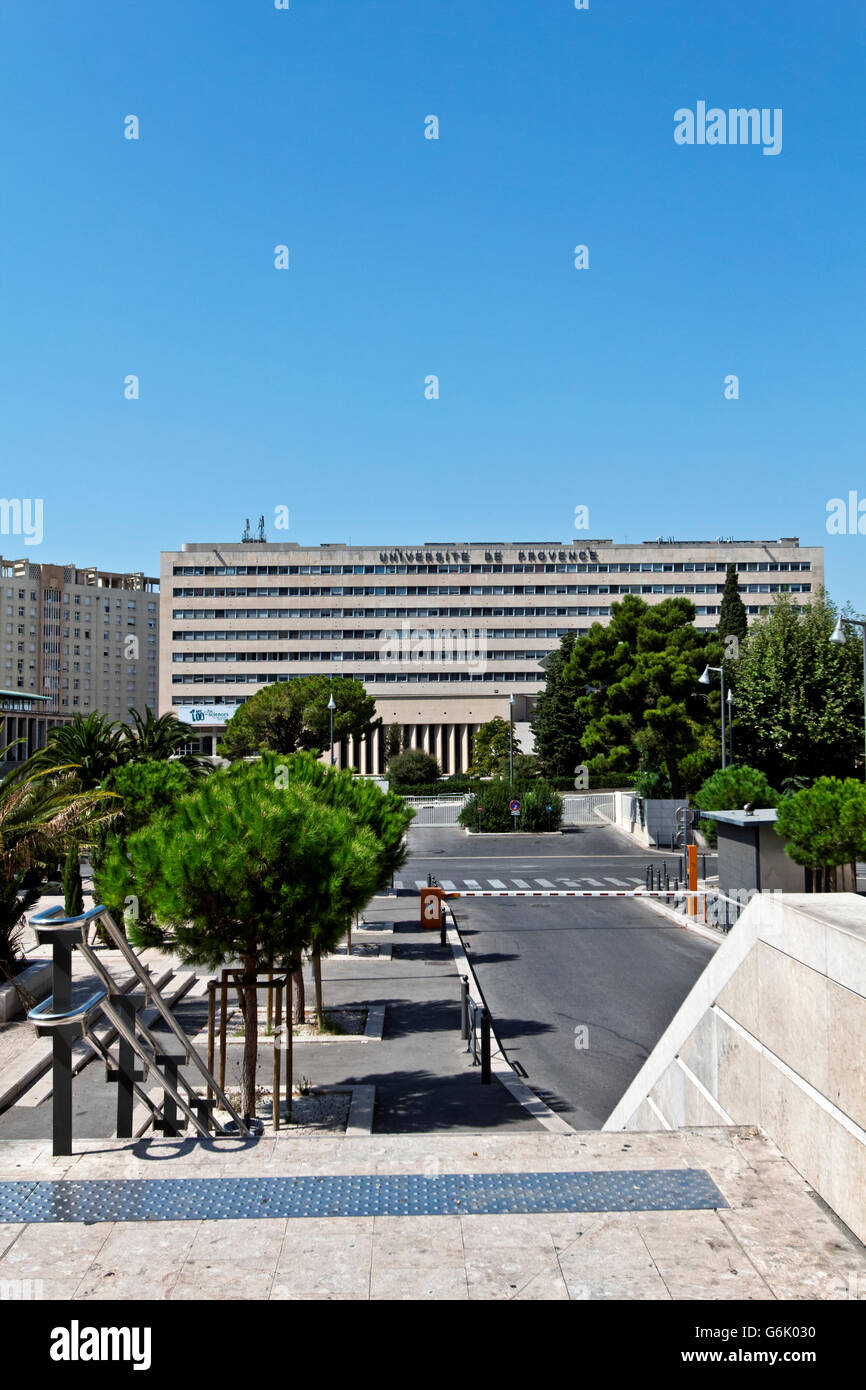 The University of Provence Aix-Marseille I from Gare Saint Charles train station, Marseille or Marseilles Stock Photo