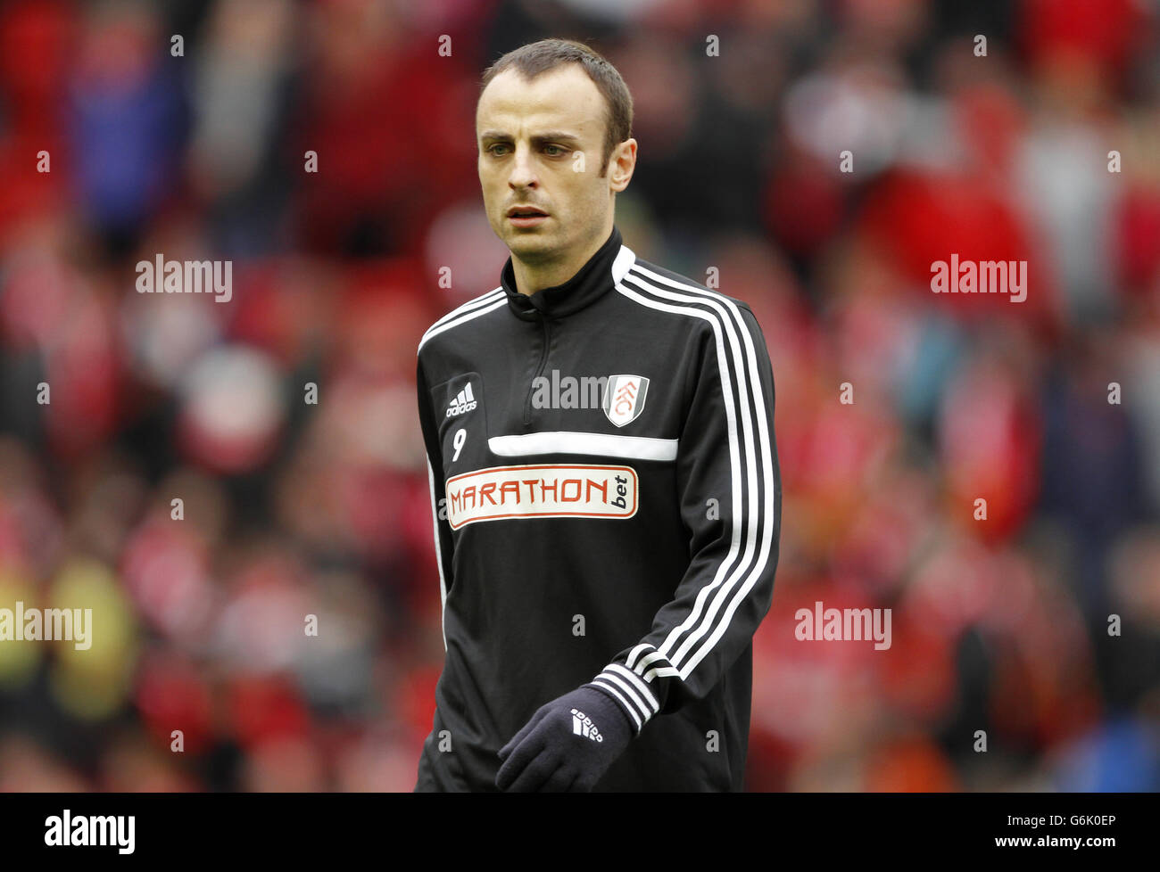 Soccer - Barclays Premier League - Liverpool v Fulham - Anfield. Dimitar Berbatov, Fulham Stock Photo