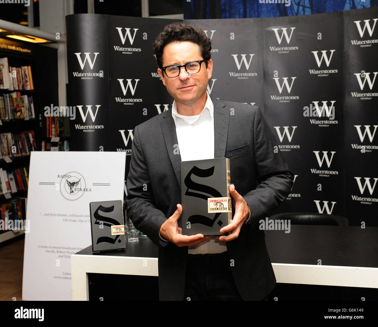 JJ Abrams at a signing for his book, S., at Waterstones, Piccadilly, London. Stock Photo