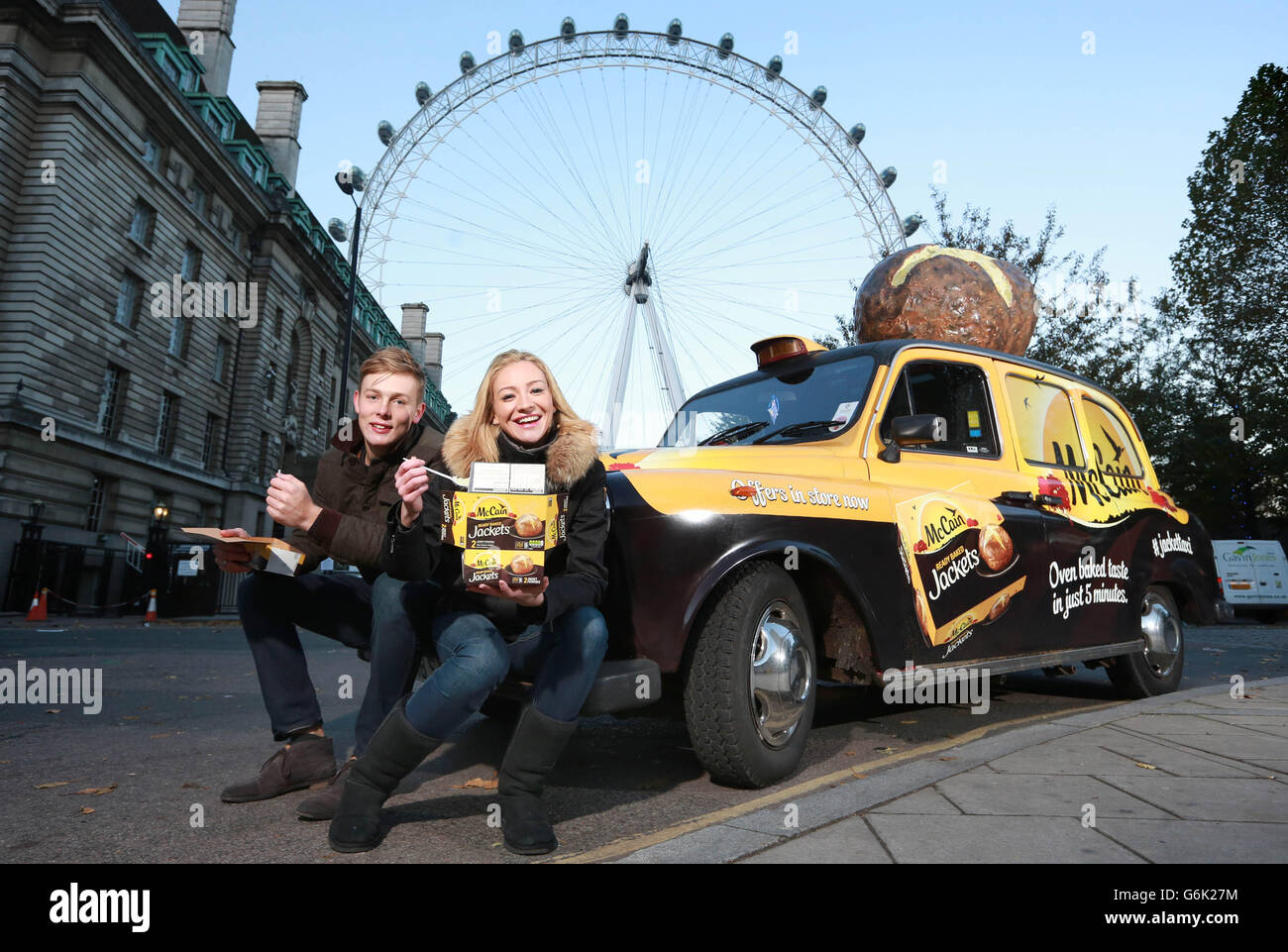 McCain taxi in London Stock Photo