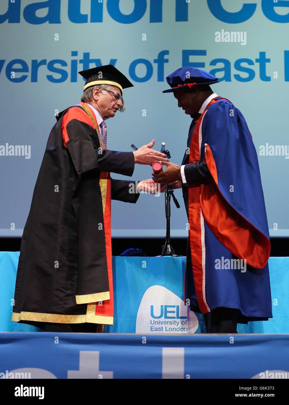 Dizzee rascal receives honorary doctorate hi-res stock photography and ...