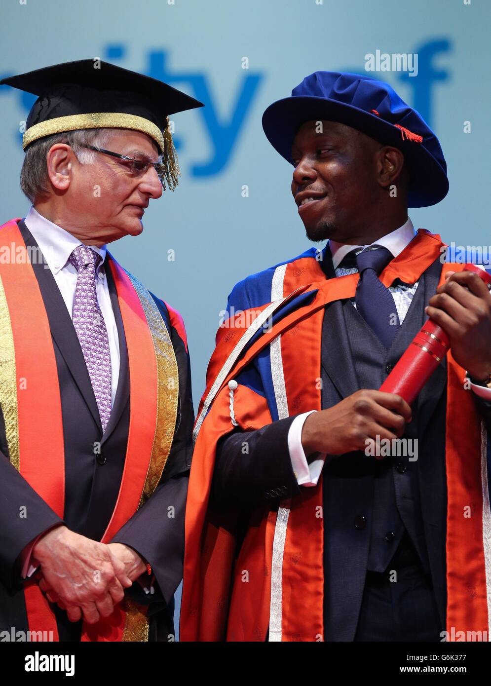 Dizzee rascal receives honorary doctorate hi-res stock photography and ...