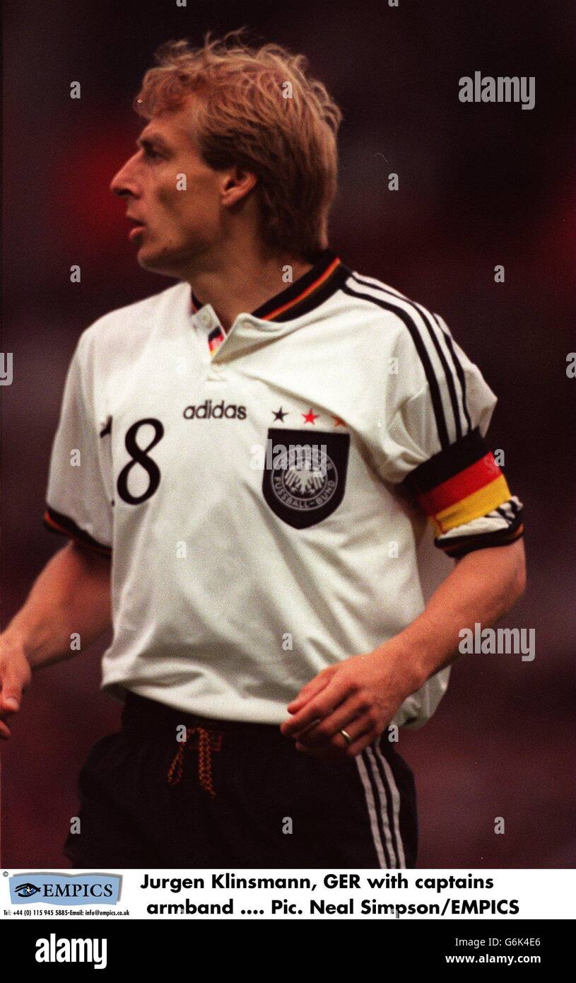 SOCCER - Euro 96 Final - Germany v Czech Republic. Jurgen
