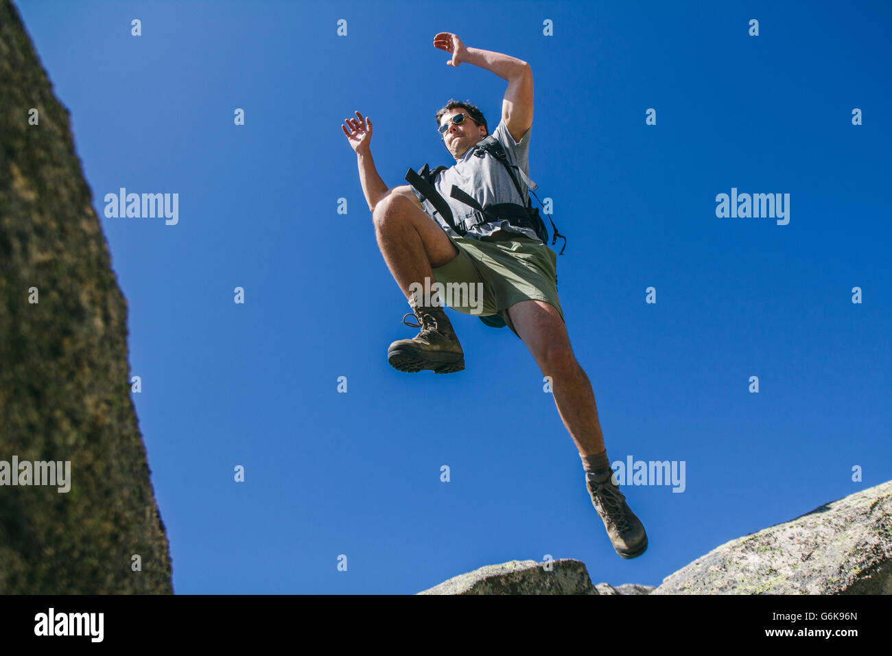 Jumping rocks overcome hi-res stock photography and images - Alamy