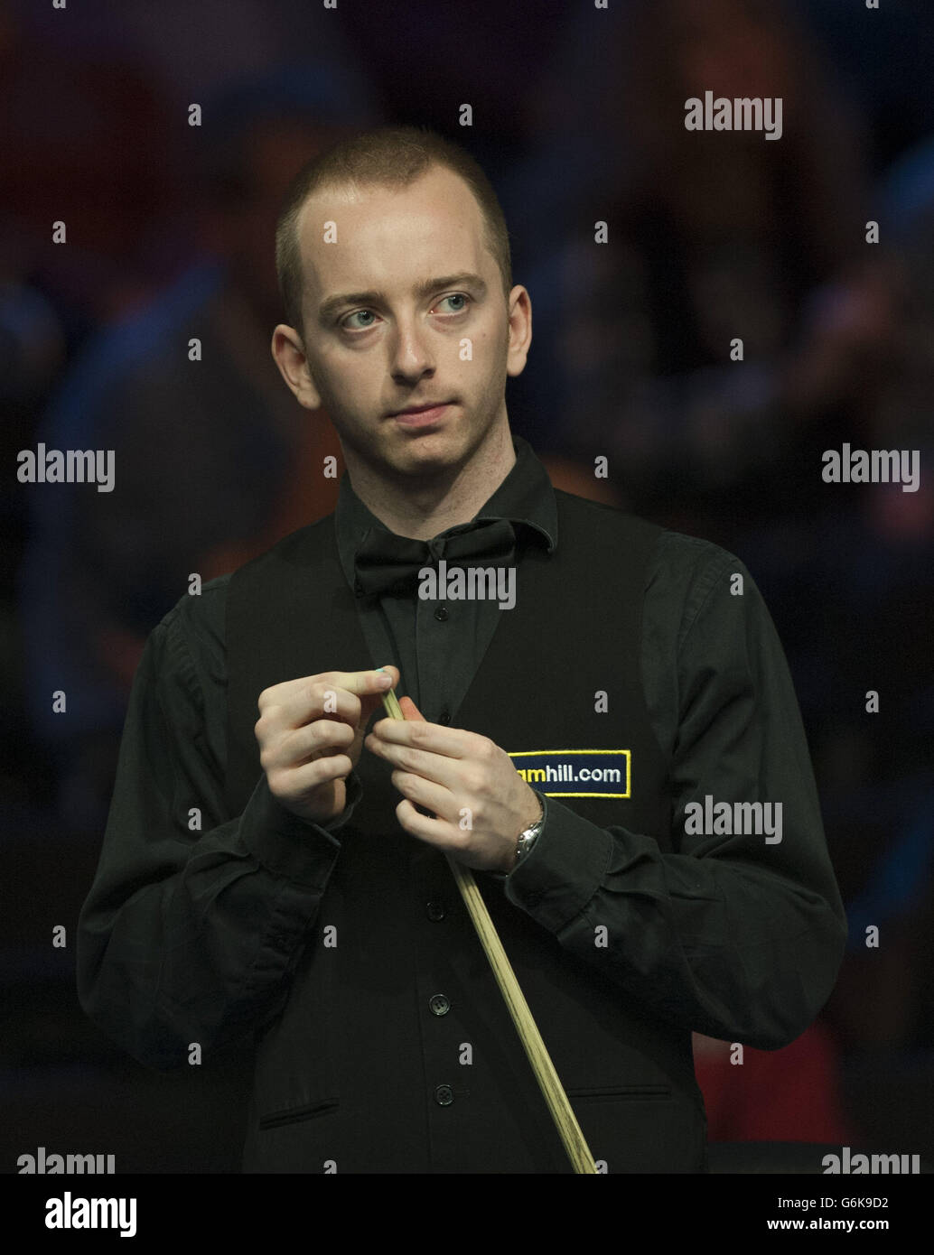 David Morris in action against Stuart Bingham during day nine of the williamhill.com UK Championships at The Barbican Centre, York. Stock Photo