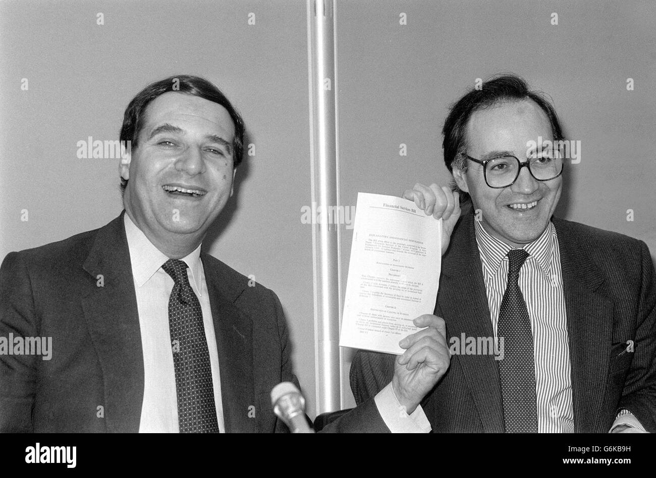 Michael Howard MP and Leon Brittan MP. Stock Photo