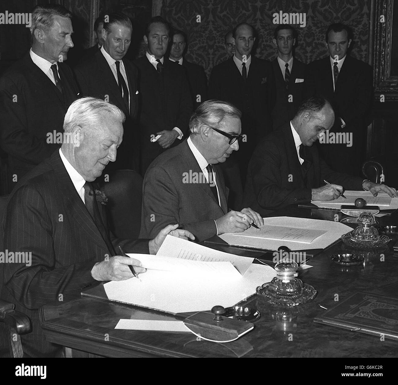 Signing of treaty on outer space hires stock photography and images