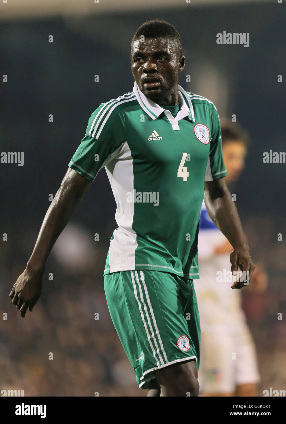 Soccer - International Friendly - Italy v Nigeria - Craven Cottage. John Ogu, Nigeria Stock Photo