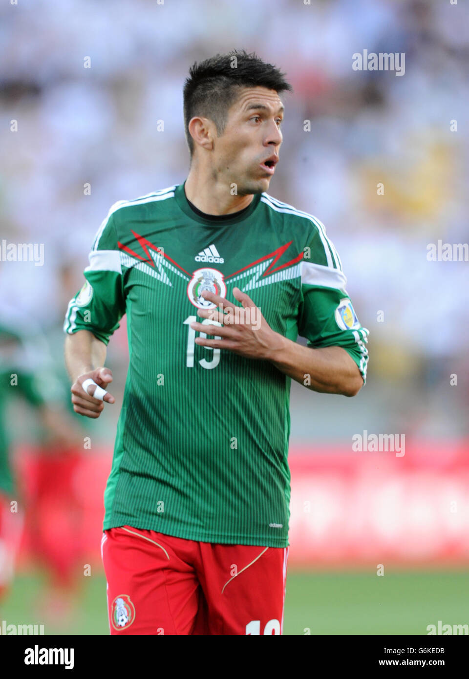 Soccer - FIFA World Cup Qualifying - Play off - Second Leg - New Zealand v Mexico - Westpac Stadium. Mexico's Oribe Peralta Stock Photo