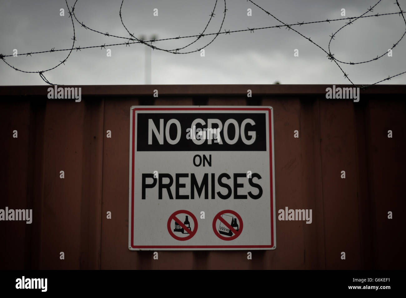 Grog Sign Seen in alice springs hi-res stock photography and images - Alamy