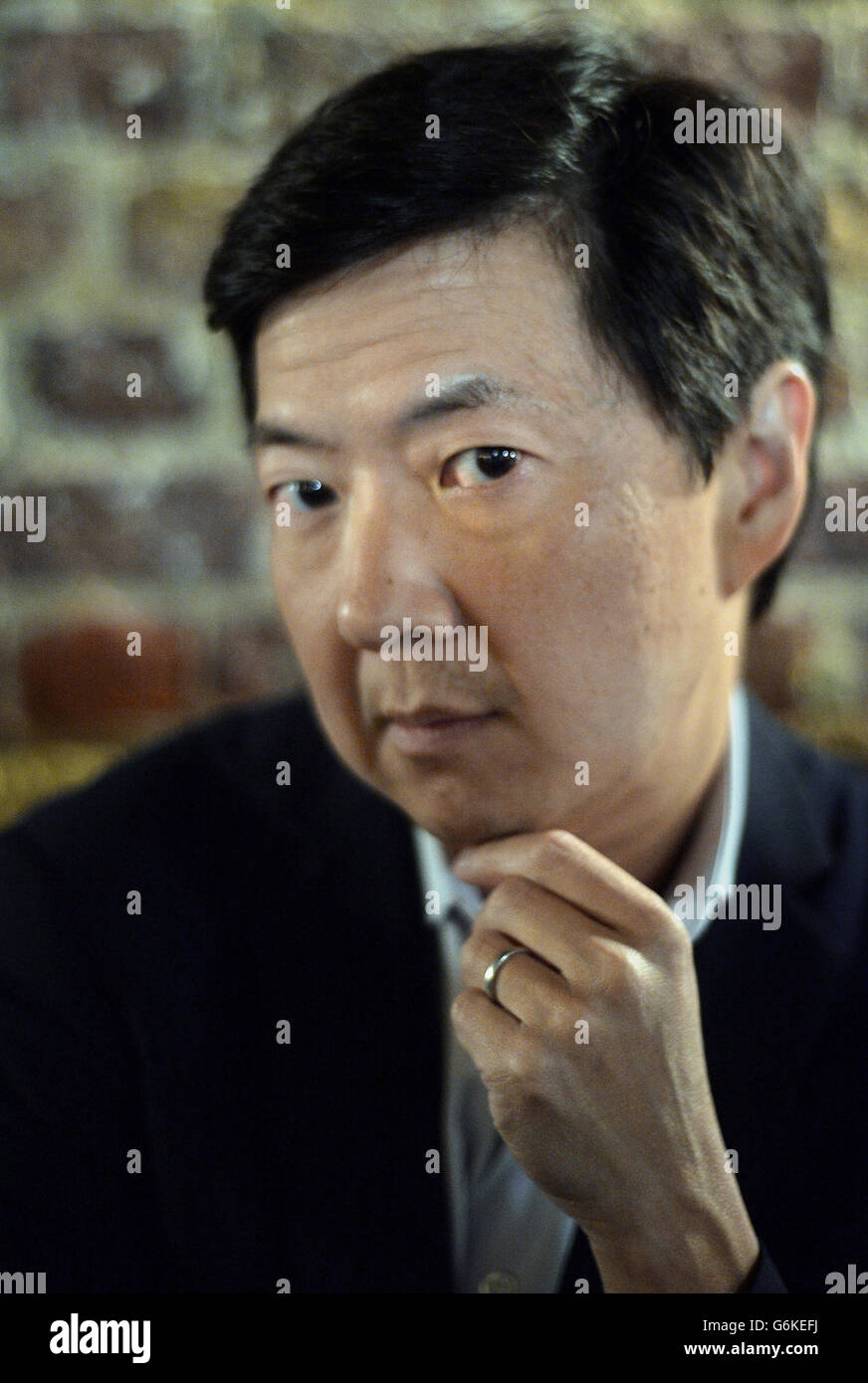 Ken Jeong gives an interview to promote The Hangover Trilogy on DVD and Blu-Ray at the Breakfast Club, London Stock Photo