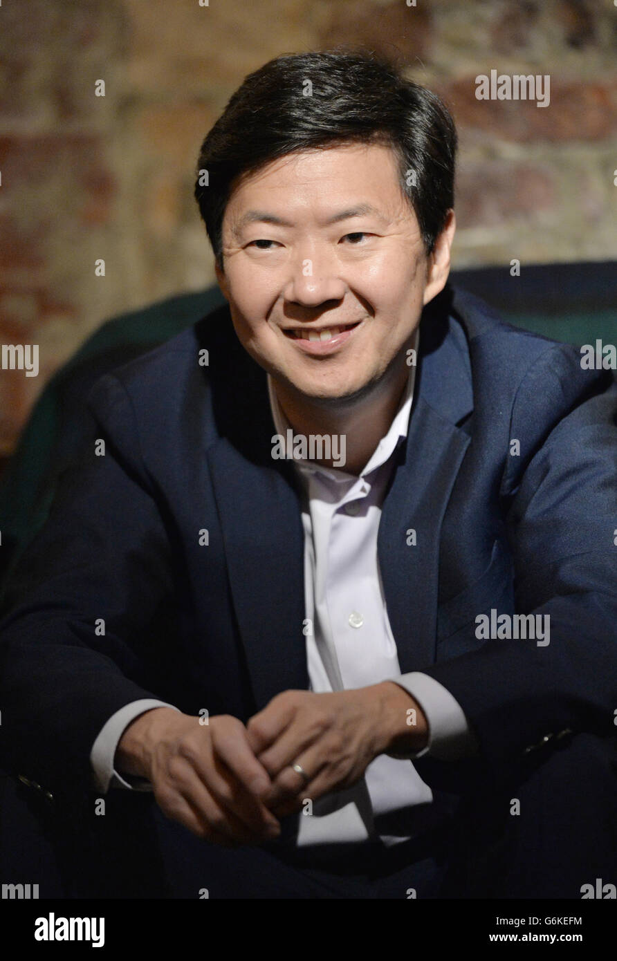 The Hangover trilogy. Ken Jeong gives an interview to promote The Hangover Trilogy on DVD and Blu-Ray at the Breakfast Club, London Stock Photo