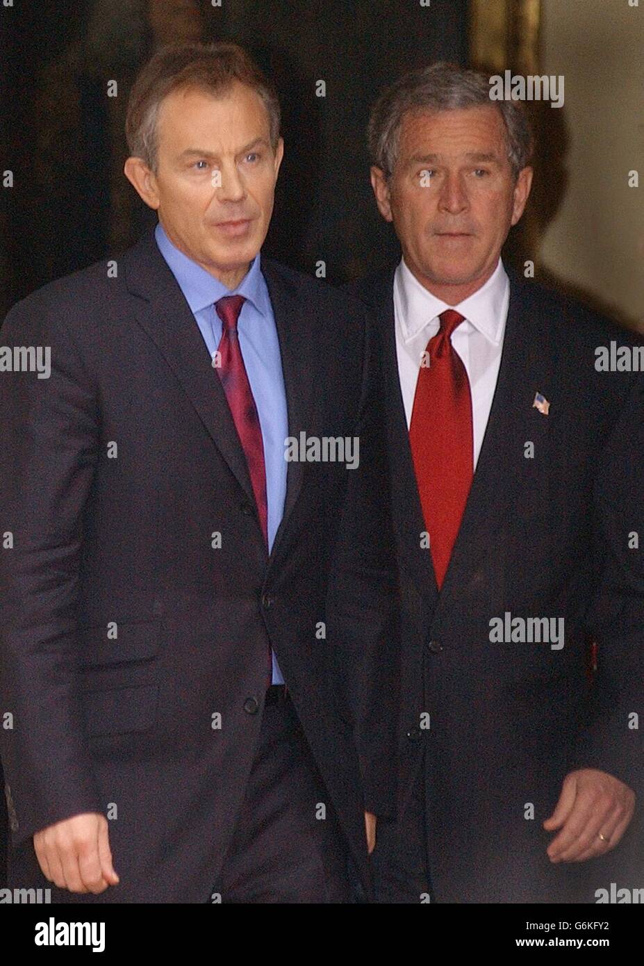 Tony Blair and George Bush Stock Photo - Alamy