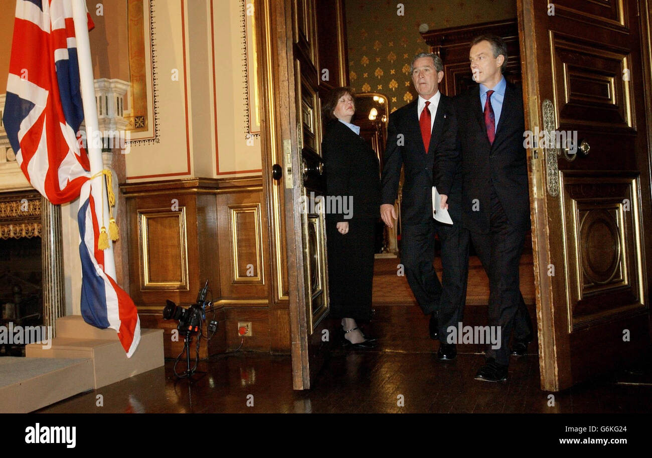 Tony Blair and George Bush Stock Photo - Alamy