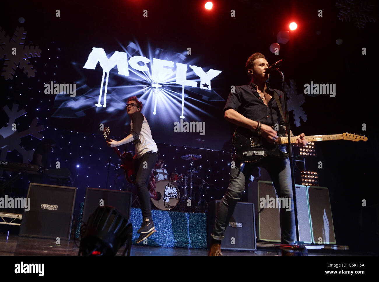 Tom Fletcher and Danny Jones of McFly performing at Magic FM's Magic ...