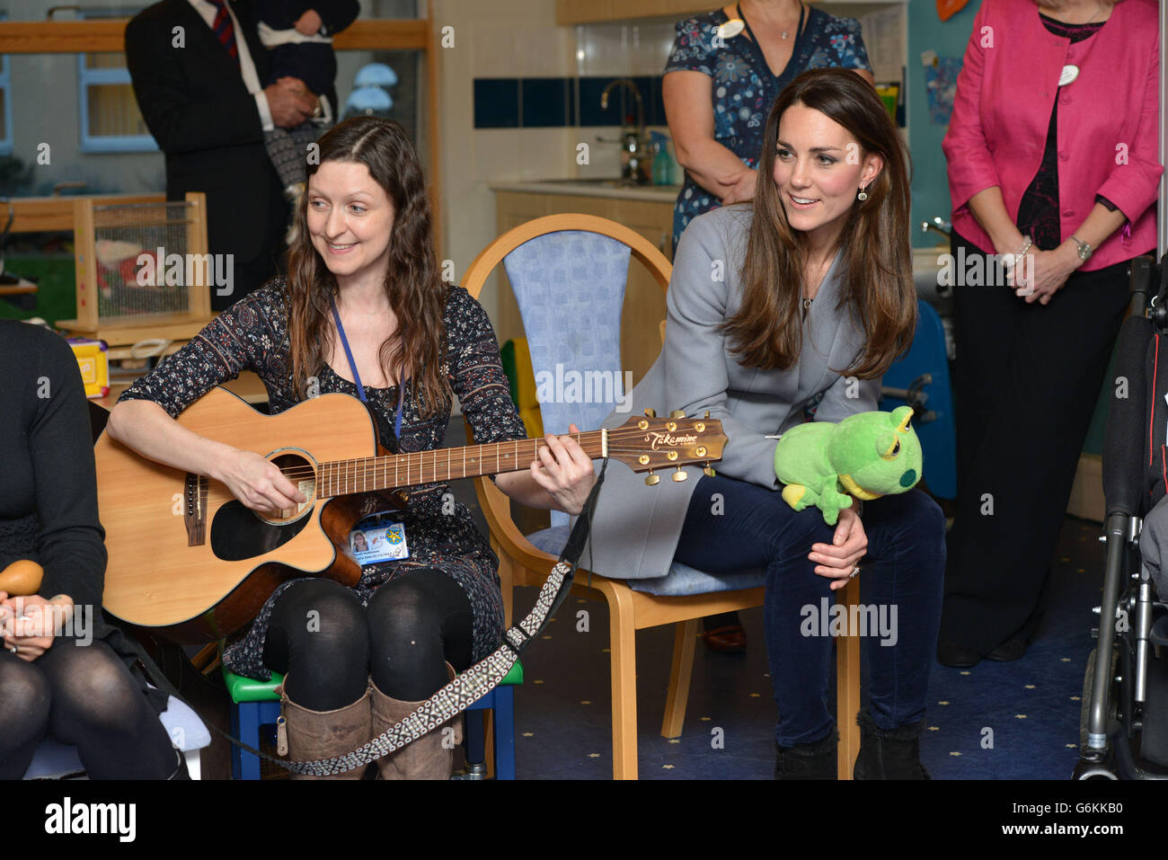 The Duchess Of Cambridge visiting the Shooting Star House, a children's