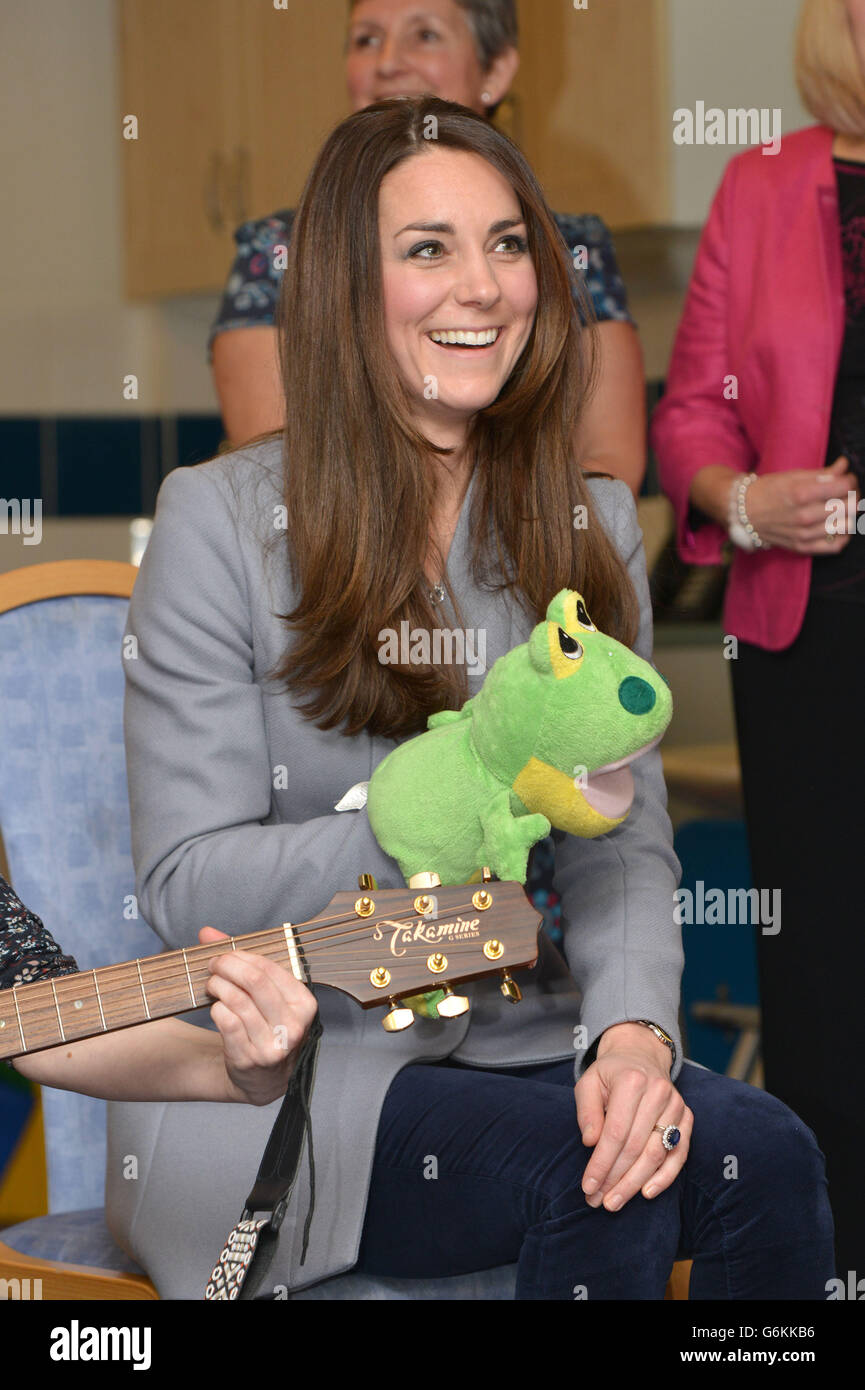The Duchess Of Cambridge visiting the Shooting Star House, a children's