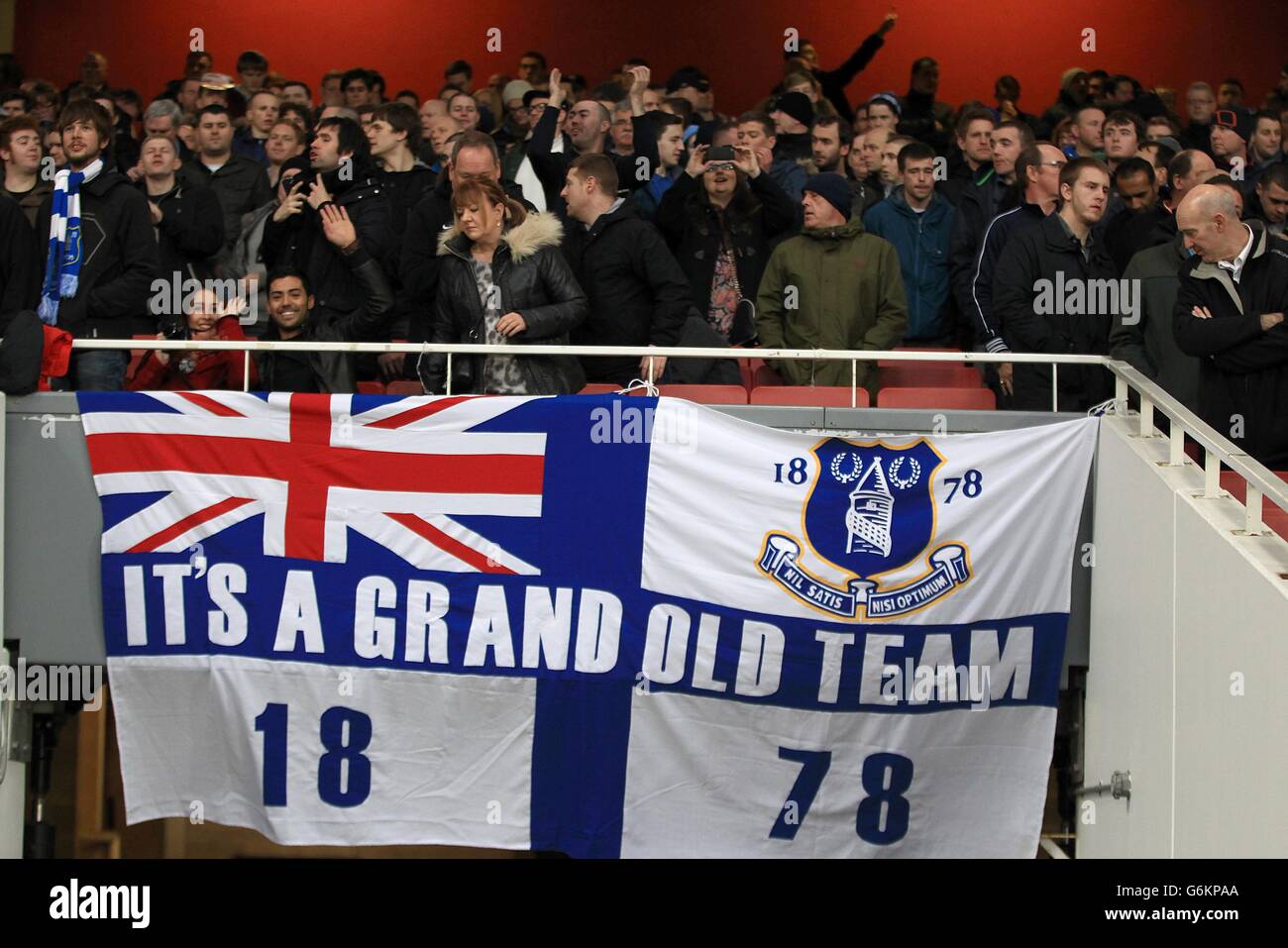 A banner in stands emirates stadium hi-res stock photography and images ...
