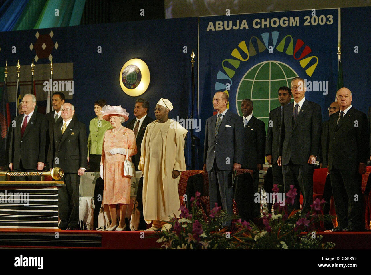 Royalty - Queen Elizabeth II Visit to Nigeria Stock Photo