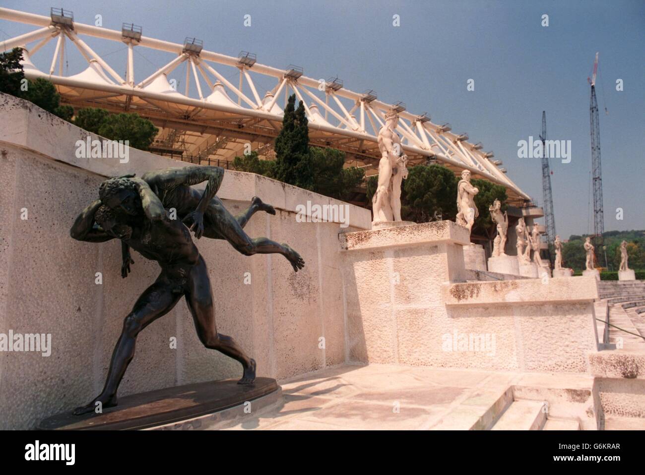 ITALIAN SOCCER. OLYMPIC STADIUM, ROME Z4 Stock Photo Alamy