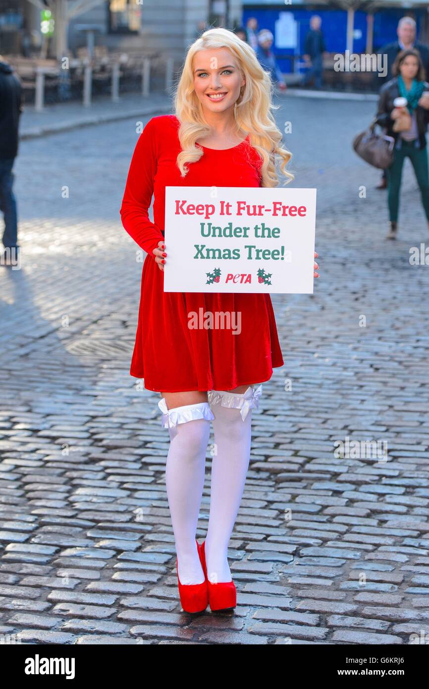 Actress helen flanagan joins charity peta people ethical treatment