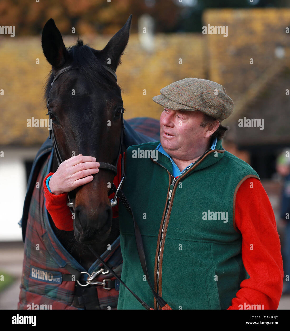 Horse Racing Nicky Henderson Stable Visit Seven Barrows. Trainer