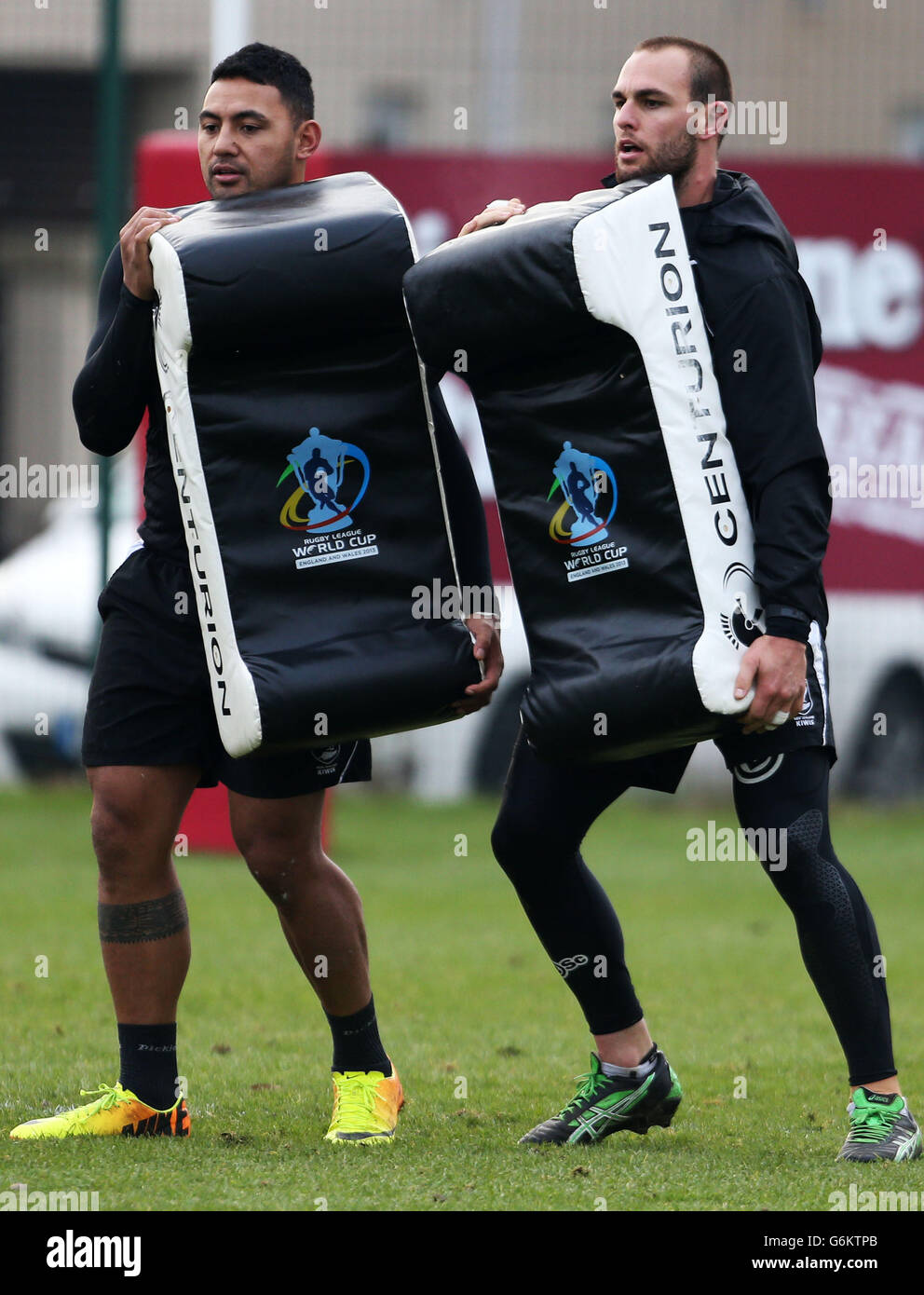 New zealands simon mannering training session leigh rugby club hires