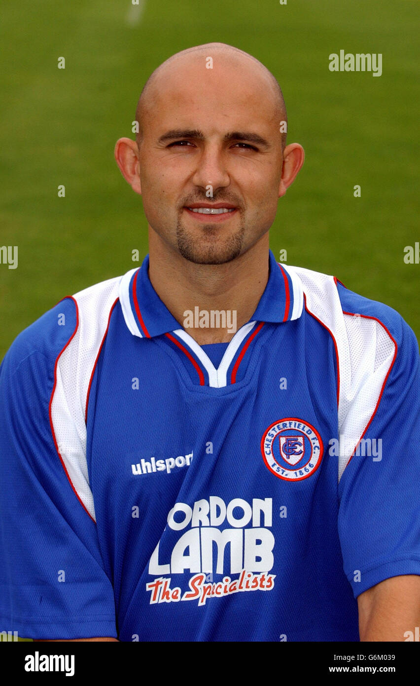 Chesterfield football Club. Chesterfield's Steve Blatherwick at