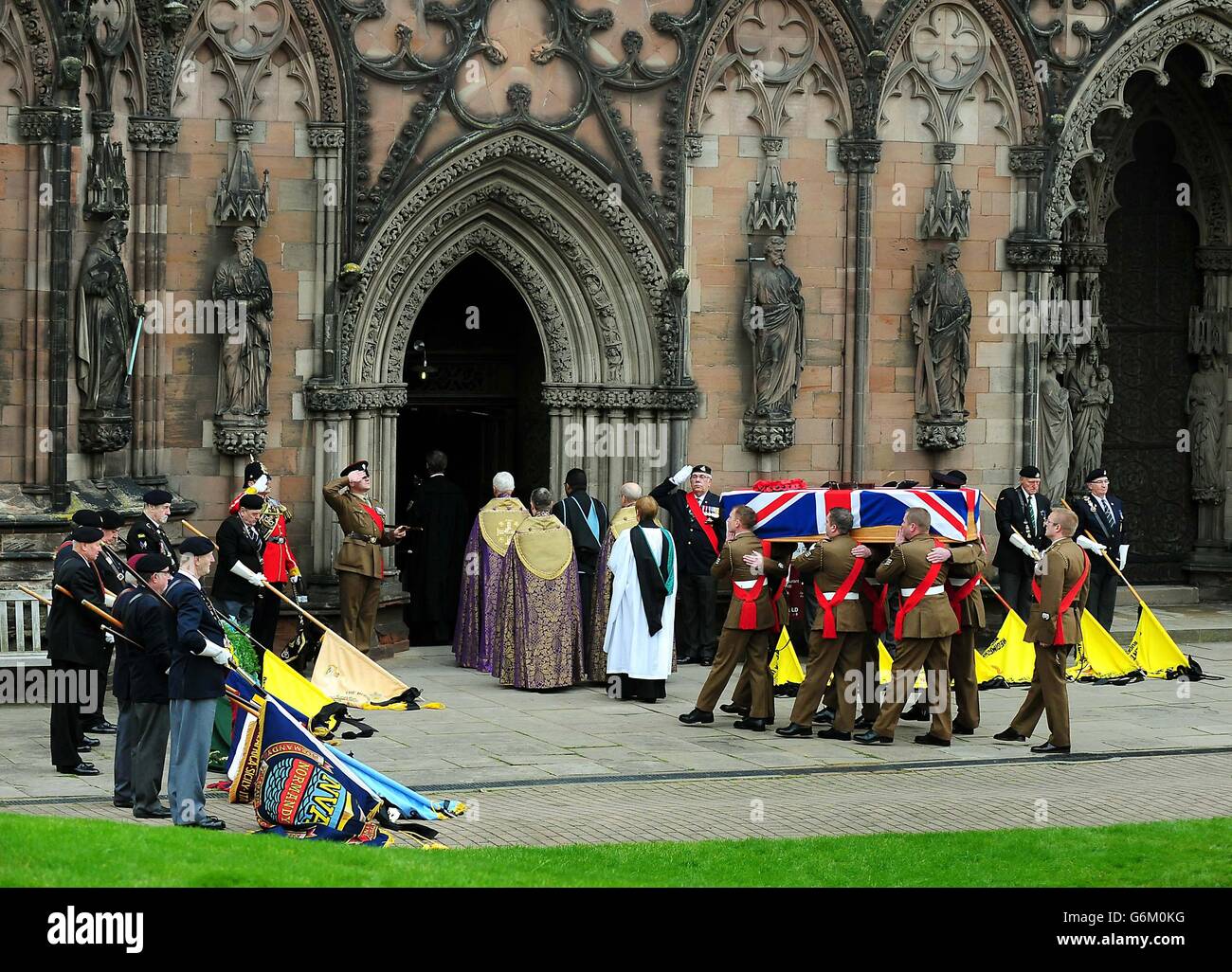 (WO2) Ian Fisher funeral Stock Photo - Alamy