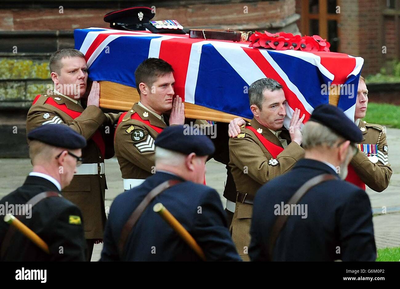 (WO2) Ian Fisher funeral Stock Photo - Alamy