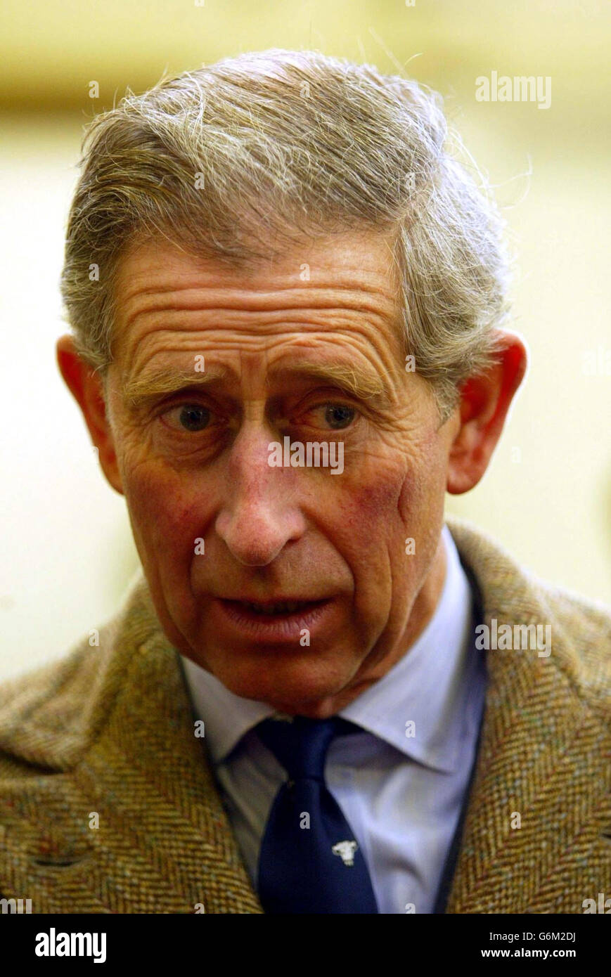 The Prince of Wales during his visit to Easton College in Norwich