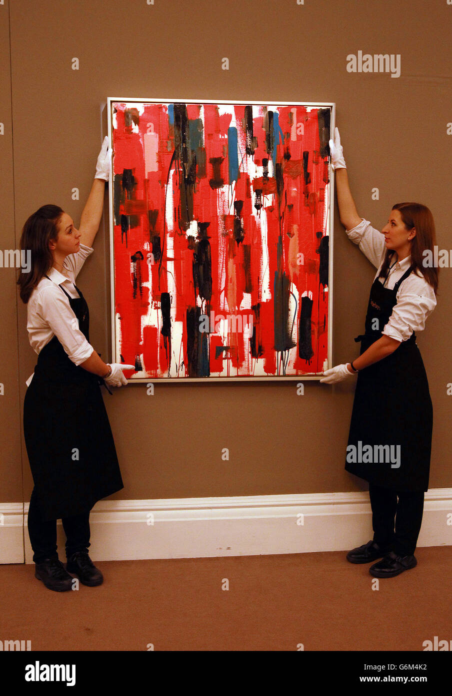 Sotheby s art auction Stock Photo Alamy
