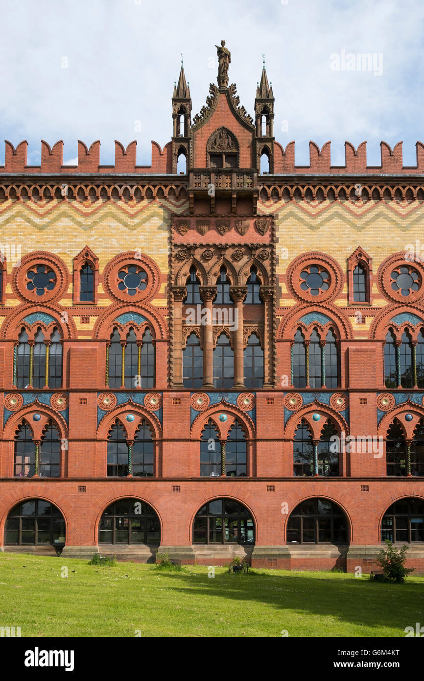Exterior of Templeton Business Centre, former carpet factory,  in Glasgow, Scotland, United Kingdom ; designed by William Leiper Stock Photo