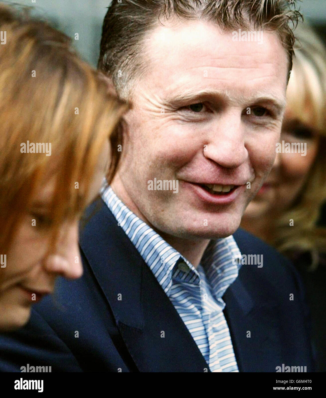 Former world boxing champion Steve Collins, 39, after appearing in Southend Magistrates' Court accused of slamming a fridge door against his girlfriend's head following an argument at their home. The Irishman Collins, 39, is facing a charge of common assault after police were called to his home in Shoeburyness, Essex, last week. Ms Davies, who was in court, left with Collins following the hearing hand-in-hand but the pair refused to comment. Stock Photo