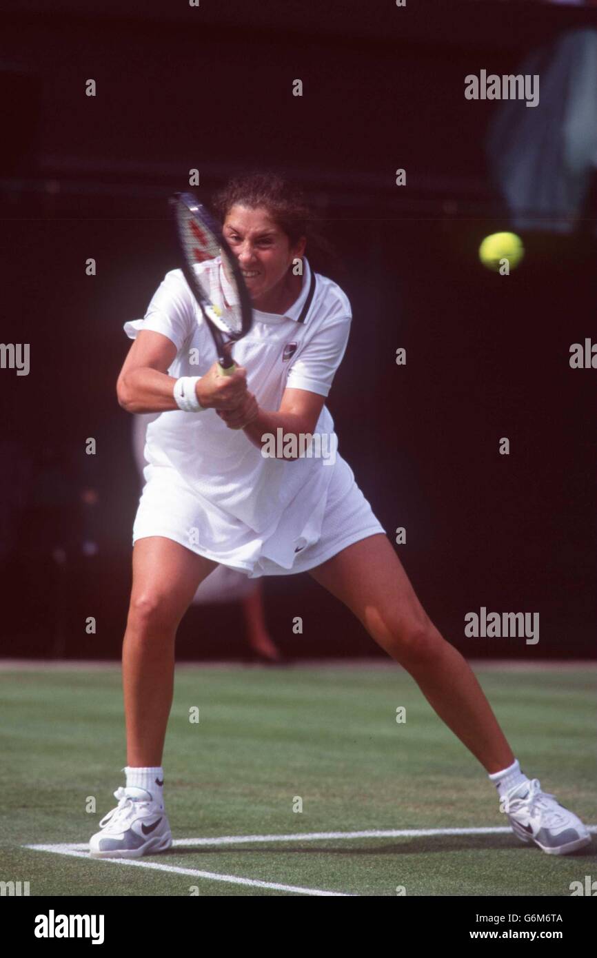 Photo De Presse Vintage Tennis, Wimbledon, Monica Seles, 1996