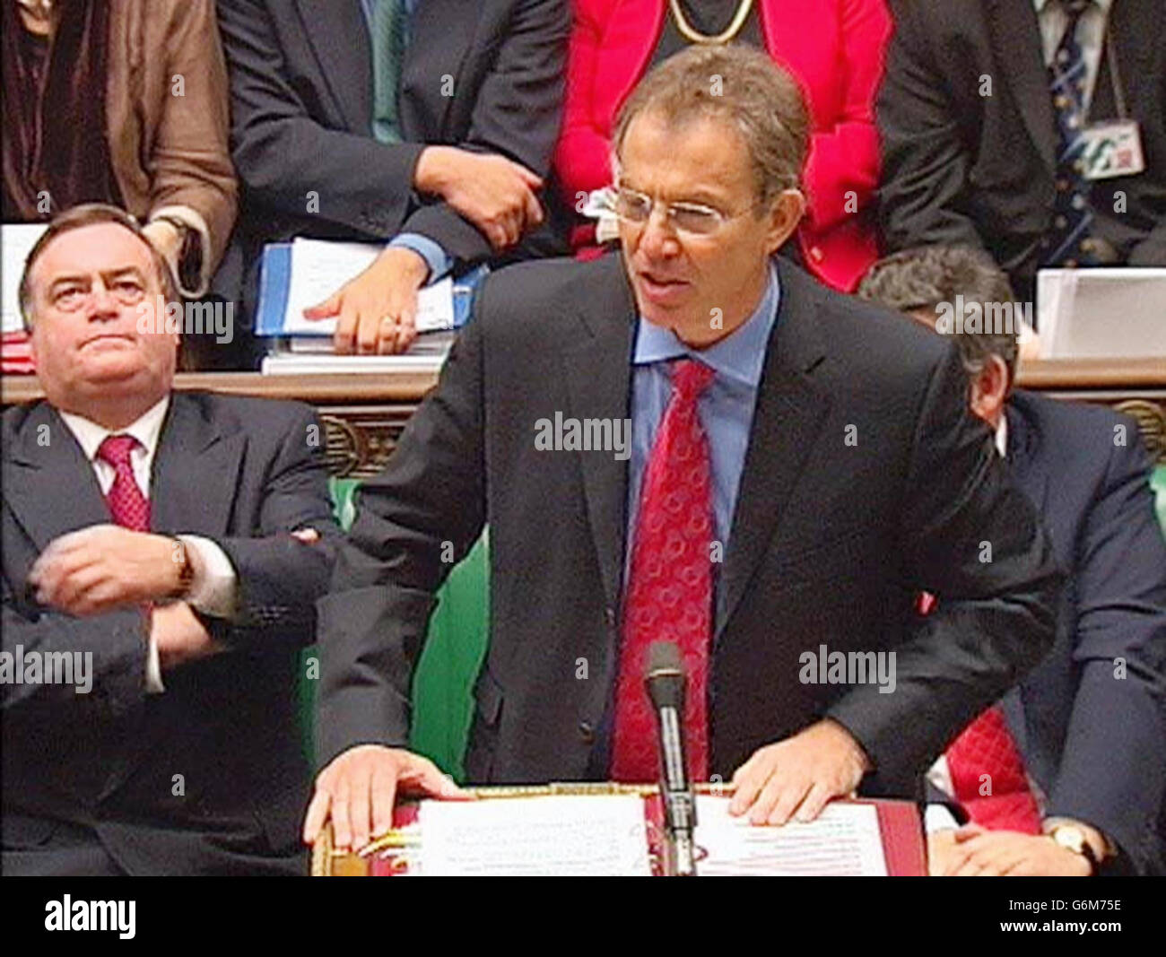 Tony Blair Prime Minister's Questions Stock Photo - Alamy