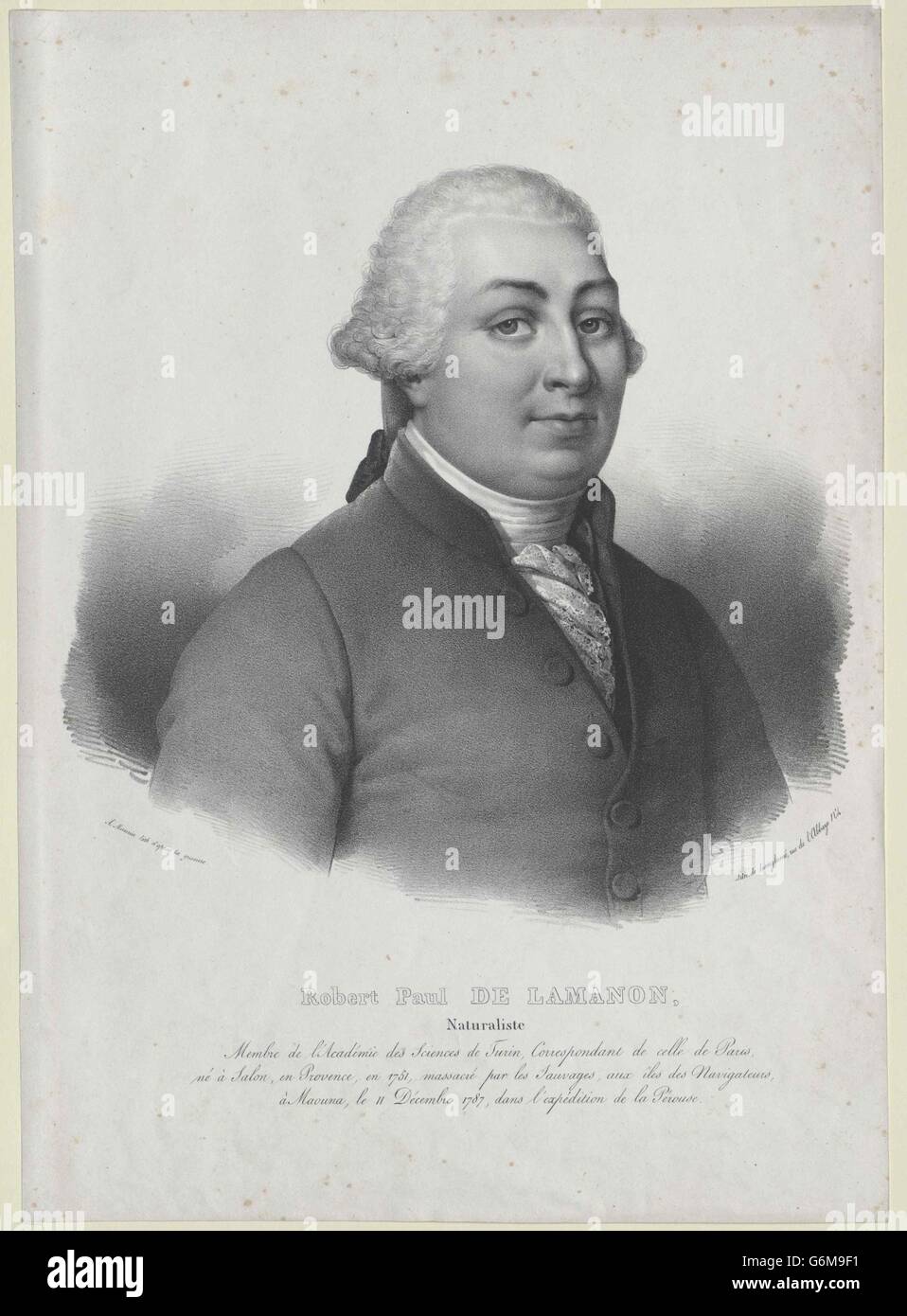 Lamanon, Robert de Stock Photo Alamy