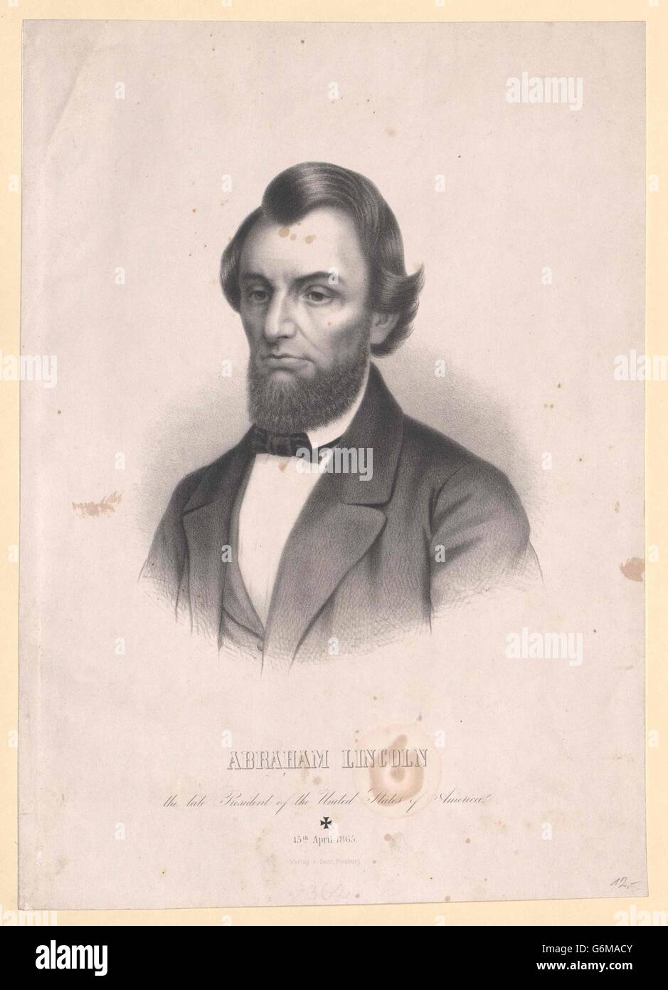 Lincoln, Abraham (1809-1865 Stock Photo - Alamy