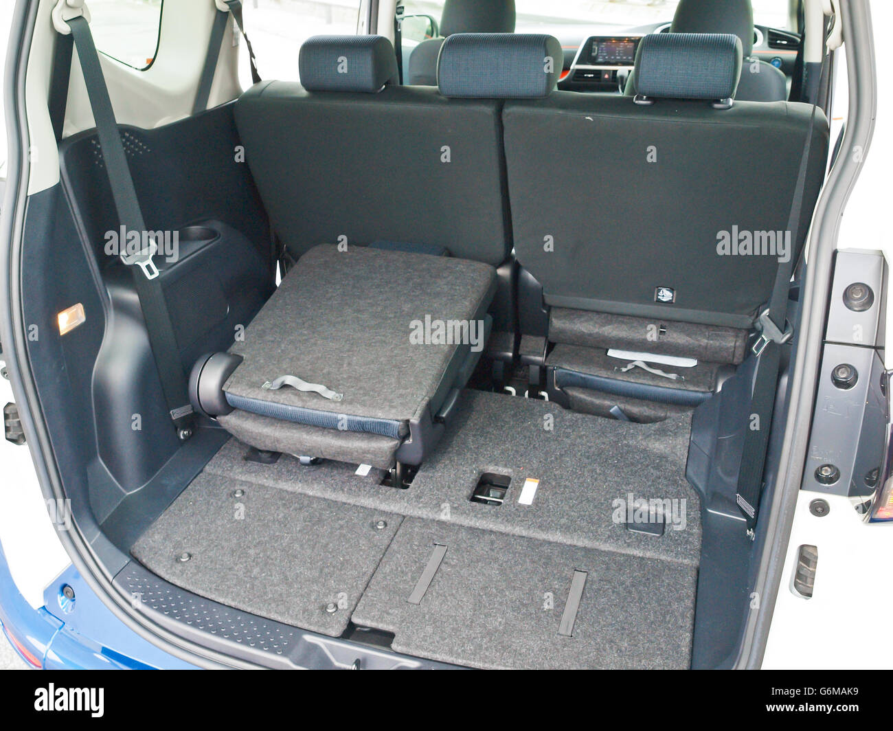 Hong Kong, China Feb 11, 2016 Toyota SIENTA Hybrid 2016 Trunk on Feb