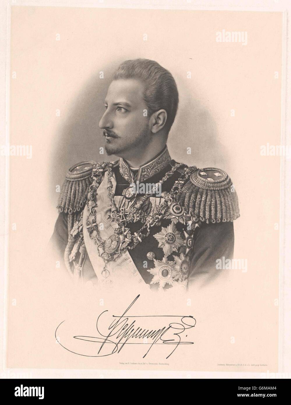 Ferdinand I., König von Bulgarien Stock Photo